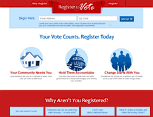Tablet Screenshot of californiavoterregistration.org